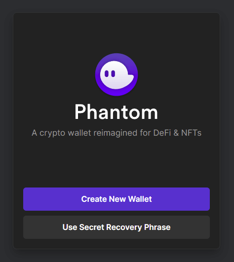 Phantom wallet